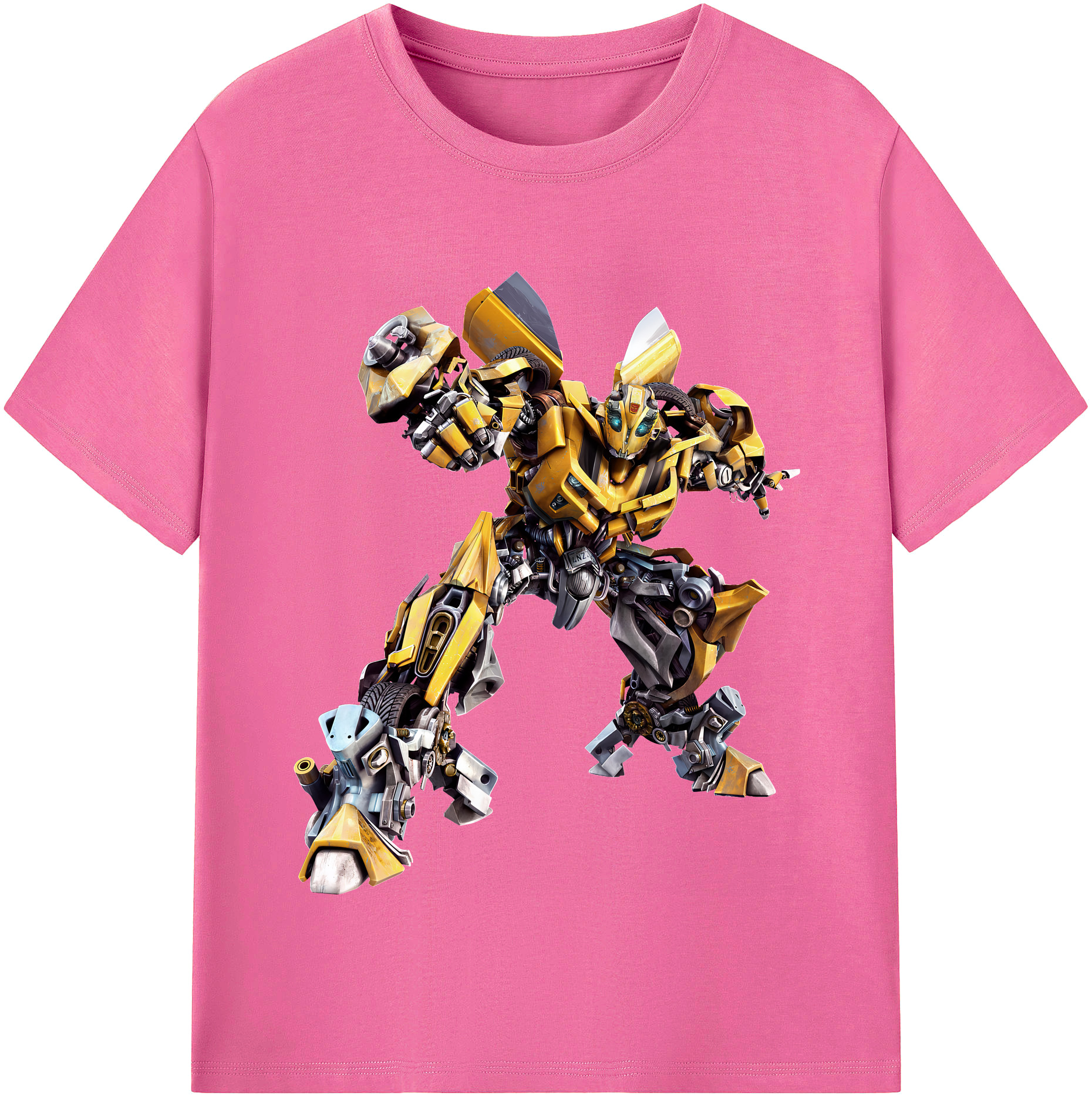 （画像用） Transformers トランスフォーマー レディースカジュアルプリントTシャツ（綿100％）